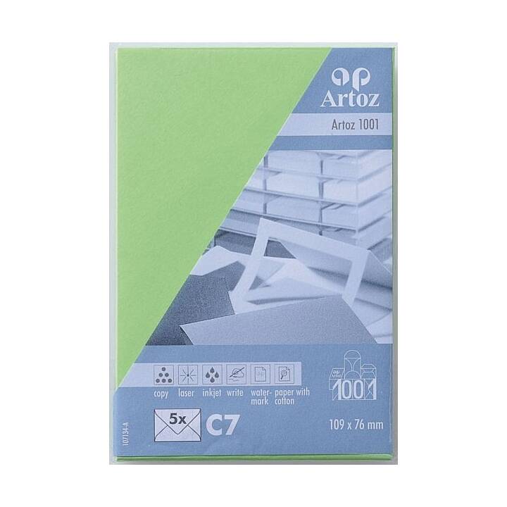 ARTOZ Enveloppes 1001 (C7, 5 pièce)