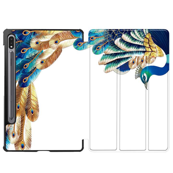 EG coque pour Samsung Galaxy Tab S8 11" (2022) - blanche - plume