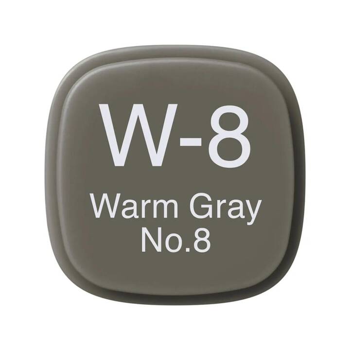 COPIC Grafikmarker Classic W-8 Warm Gray No.8 (Grau, 1 Stück)