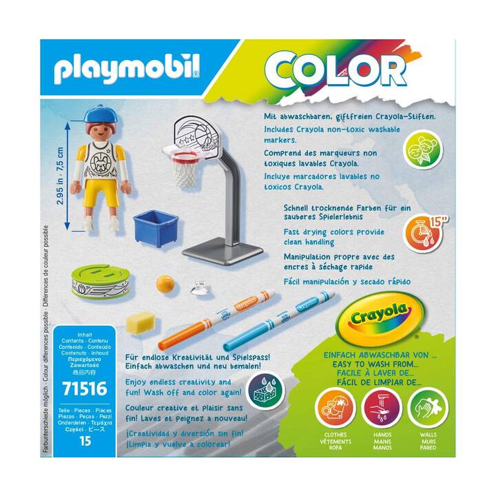 PLAYMOBIL Color Basketballspieler (71516)