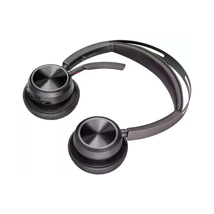 POLY Casque micro de bureau Voyager Focus 2 (On-Ear, Câble et sans fil, Noir)