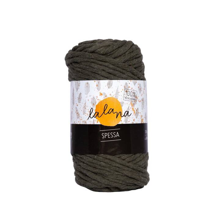 LALANA Wolle (250 g, Khaki, Grau)