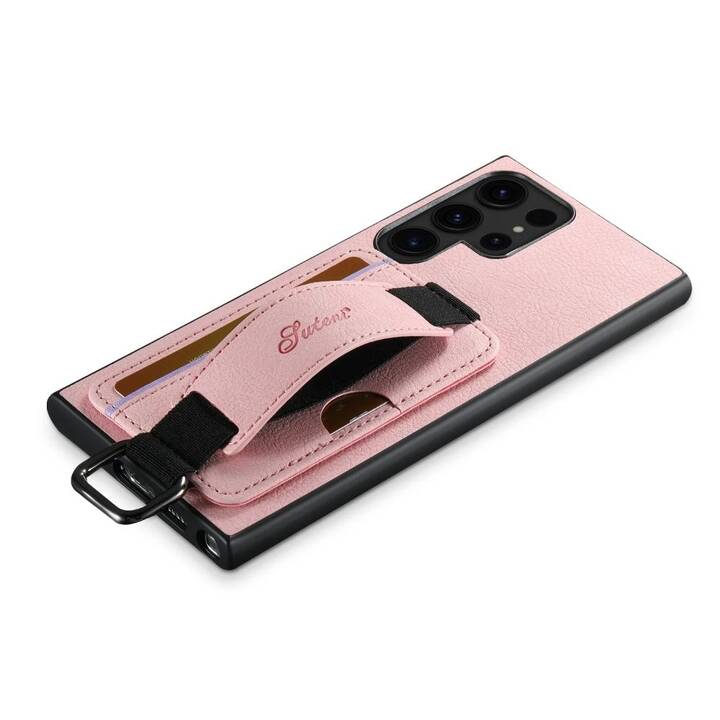 EG Couverture arrière avec porte-carte (Galaxy S24 Ultra, Rose)