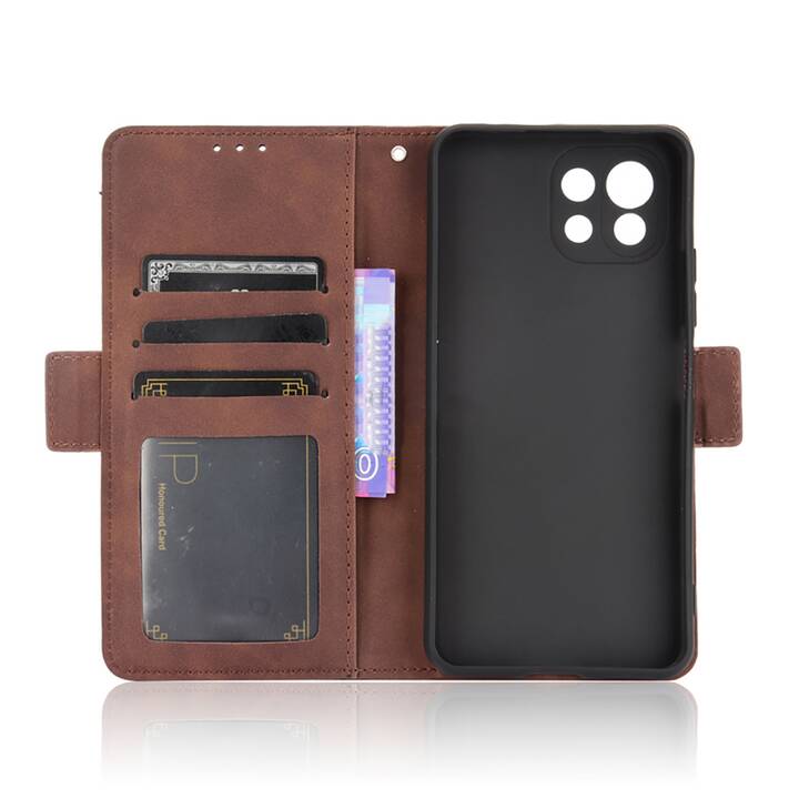 EG custodia a portafoglio per Xiaomi MI 11 Lite (2021) - marrone