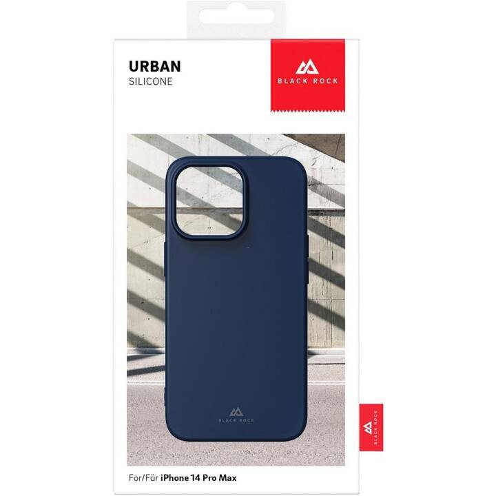 BLACK ROCK Backcover Urban (iPhone 14 Pro Max, Unicolore, Bleu foncé)