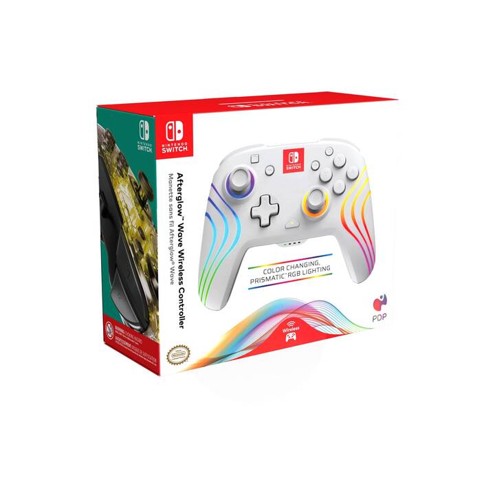 PDP Afterglow WAVE Manette (White, Multicolore)