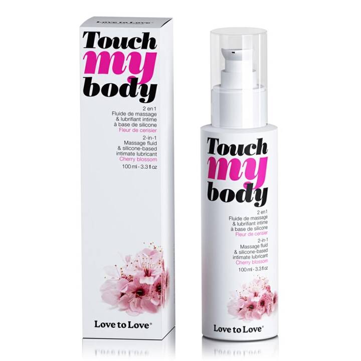 LOVE TO LOVE Massagegel Touch My Body (100 ml, Kirsche, Silikonbasis)