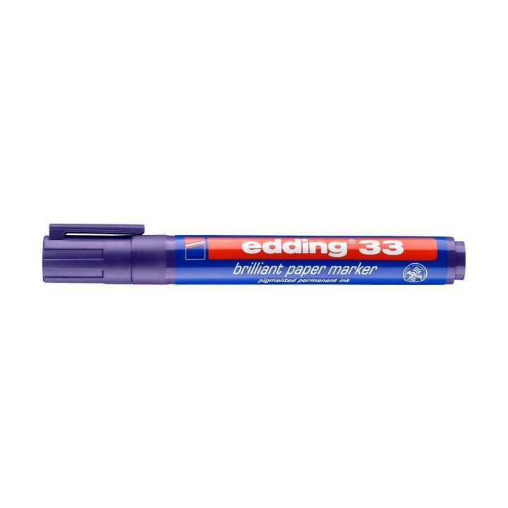 EDDING Permanent Marker 33 Brilliant (Violett, 1 Stück)