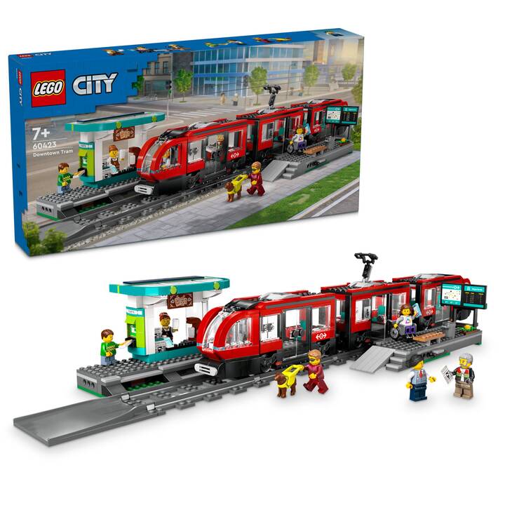 LEGO City Le tramway et la station du centre-ville (60423)