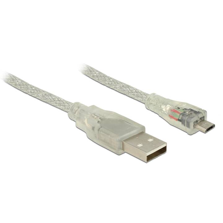 DELOCK USB-Kabel (USB 2.0 Typ-A, MicroUSB 2.0 Typ-B, 2 m)