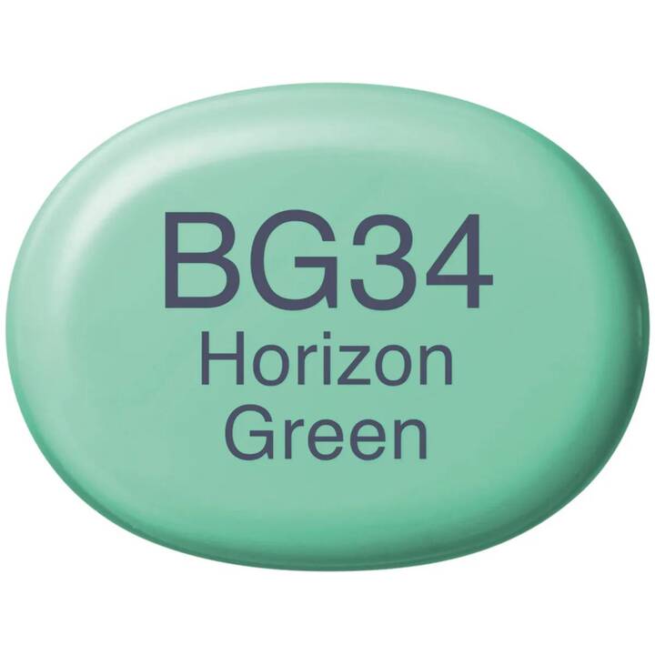 COPIC Marqueur de graphique Sketch BG34 Horizon Green (Vert, 1 pièce)