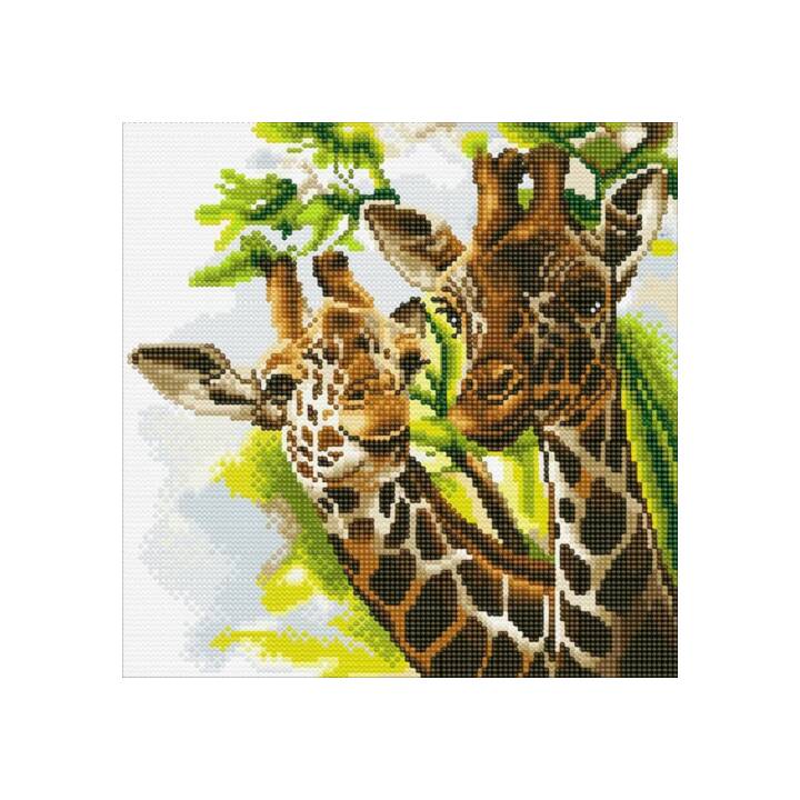 CRAFT BUDDY Friendly Giraffes Peinture au diamant (Coller)