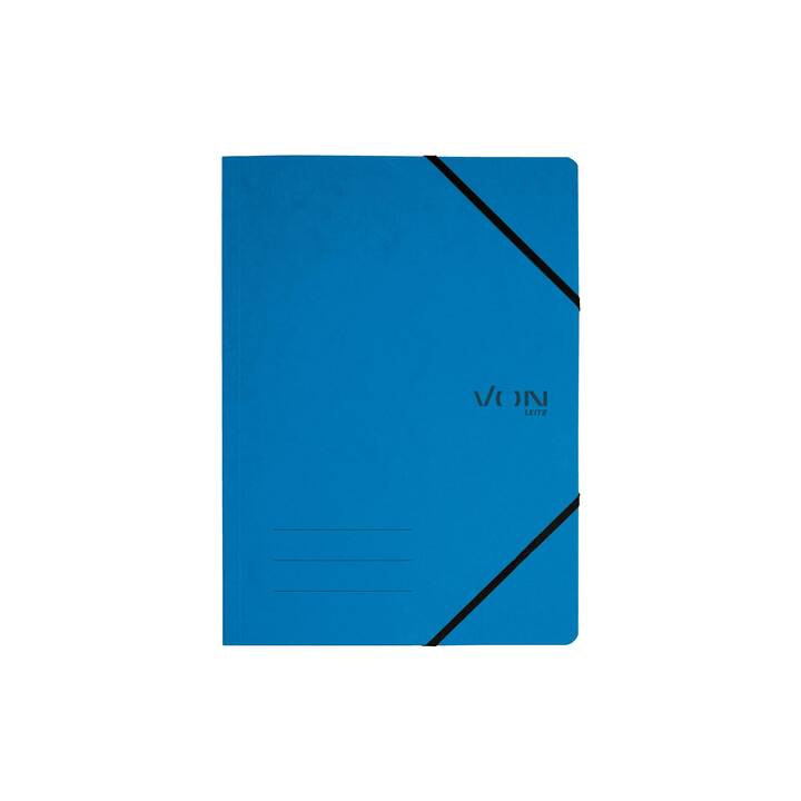 LEITZ Cartellina con elastico (Blu, A4, 5 pezzo)
