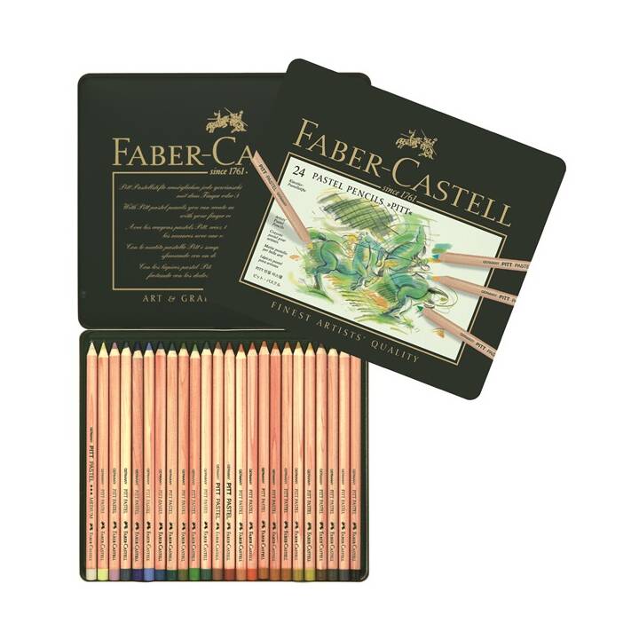 FABER-CASTELL Crayons de couleur (Multicolore, 24 pièce)