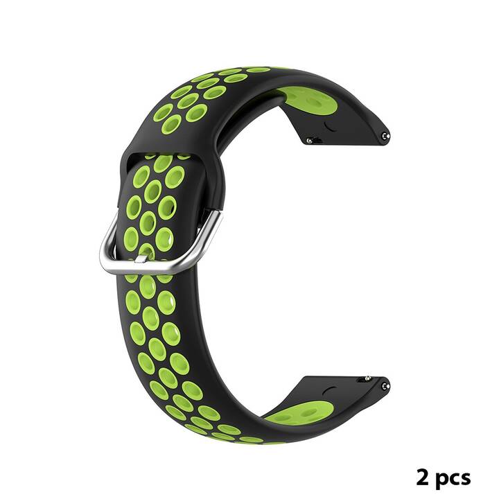 EG Cinturini (Samsung Galaxy Galaxy Watch4 44 mm, Nero, Verde)