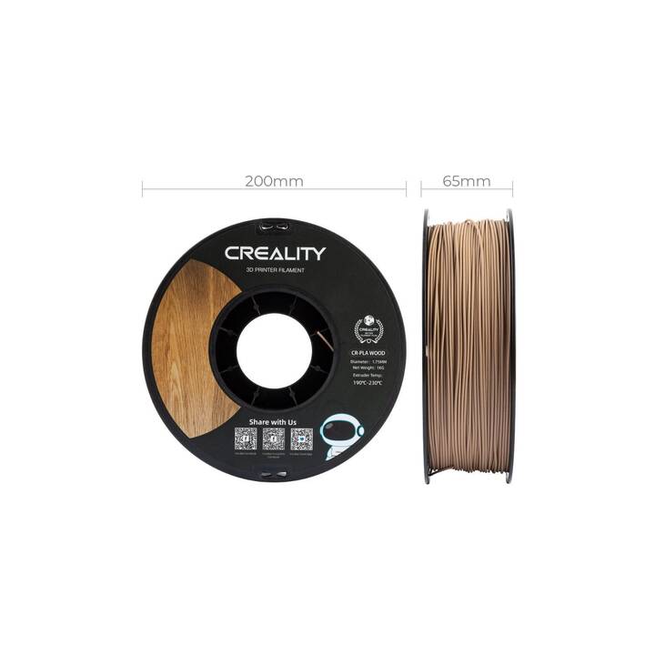 CREALITY Filament Brun (1.75 mm, Acide polylactique (PLA))