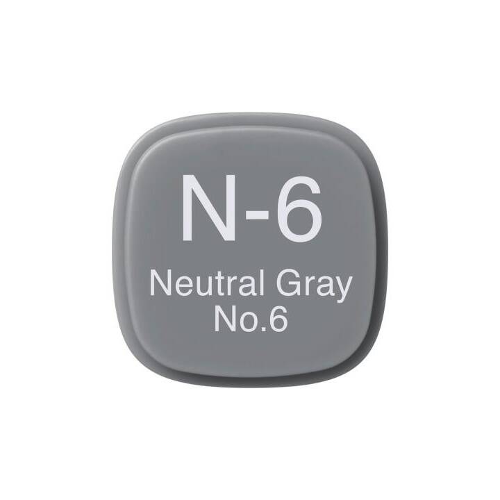 COPIC Marcatori di grafico Classic N-6 Neutral Gray No.6 (Grigio, 1 pezzo)