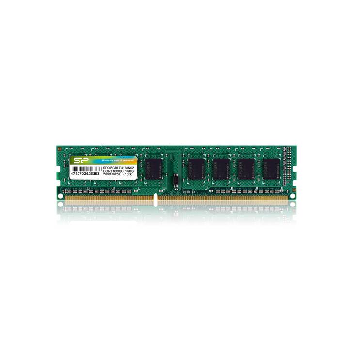 SILICON POWER SP008GBLTU160N02 (1 x 8 Go, DDR3 1600 MHz, DIMM 240-Pin)