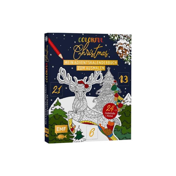 EDITION MICHAEL FISCHER Calendario dell'avvento della cartoleria Colorful Christmas