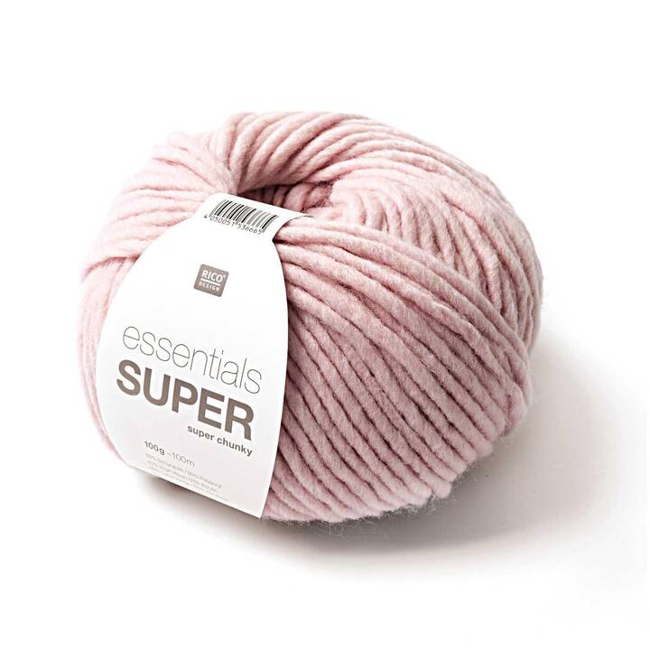 RICO DESIGN Lana Essentials Super Super Chunky (100 g, Pink, Rosa)
